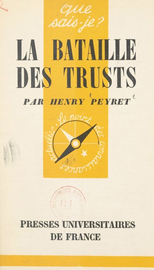 Couverture ebook de La bataille des trusts, de Henry Peyret