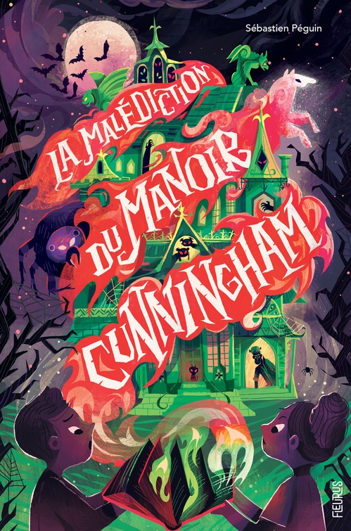 ebook cover of La malédiction du manoir Cunningham, by Sébastien Péguin