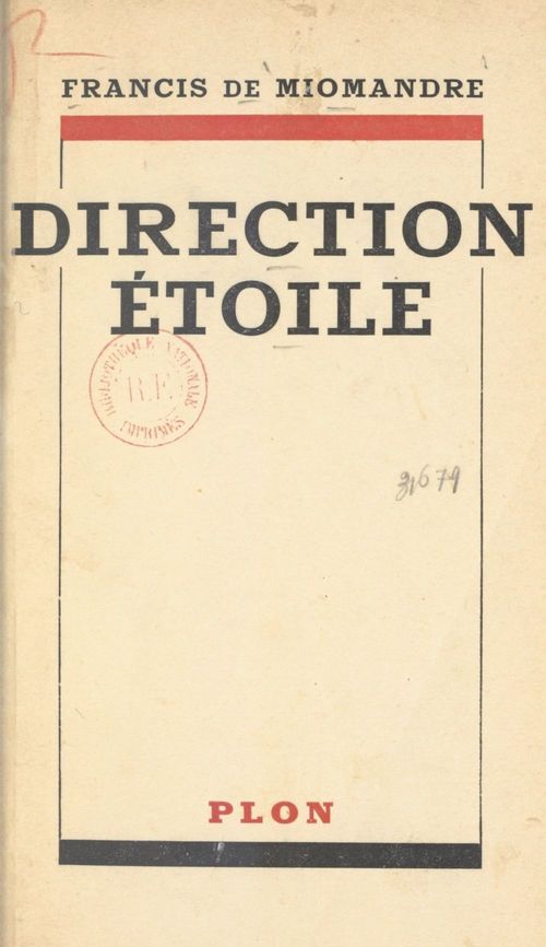 Couverture ebook de Direction Étoile, de Francis de Miomandre