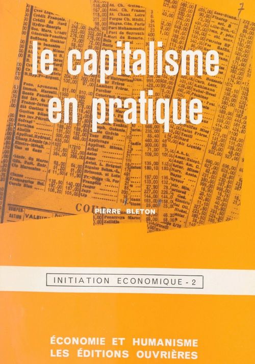 Couverture ebook de Initiation économique (2). Le capitalisme en pratique, de Pierre Bleton