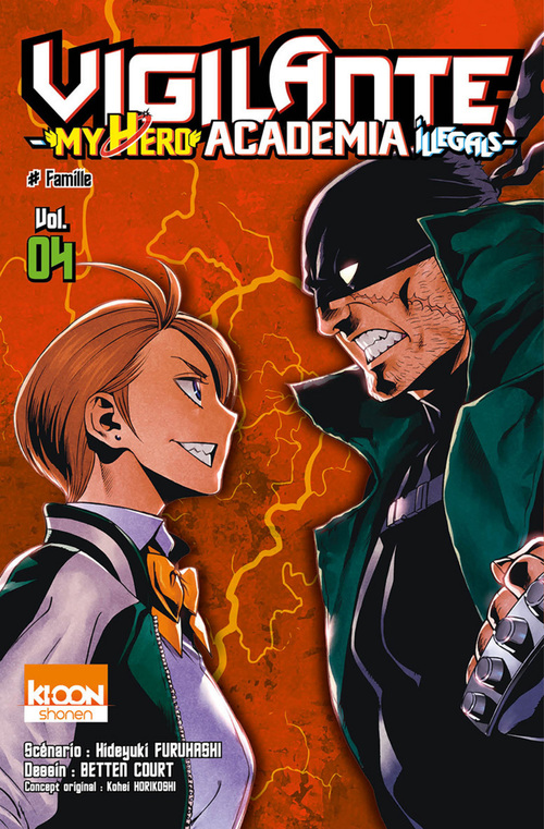 Couverture ebook de Vigilante - My Hero Academia Illegals T04, de Hideyuki Furuhashi, Kohei Horikoshi, Betten Court