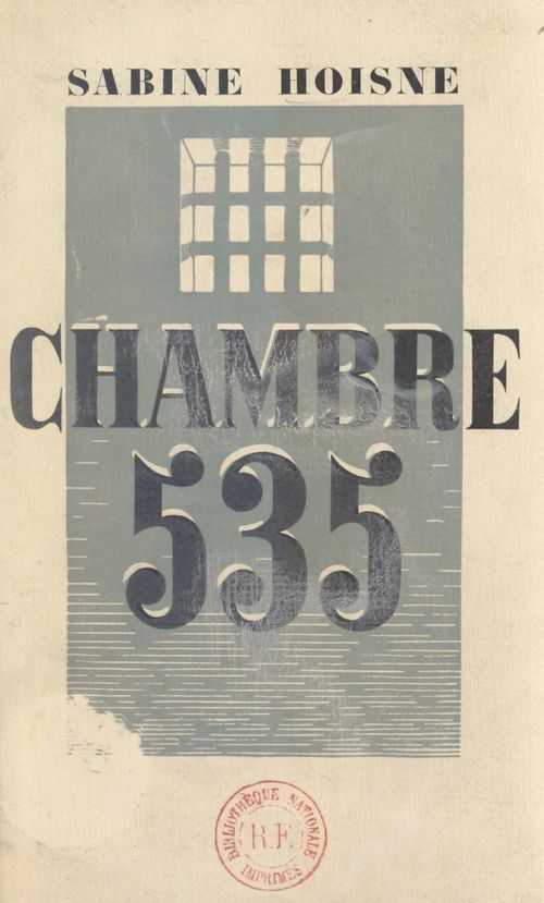 ebook cover of Chambre 535, by Sabine Hoisne