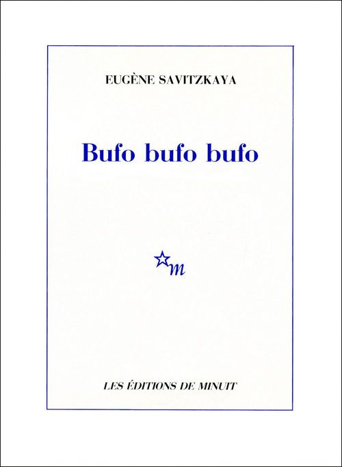 ebook cover of Bufo bufo bufo, by Eugène Savitzkaya
