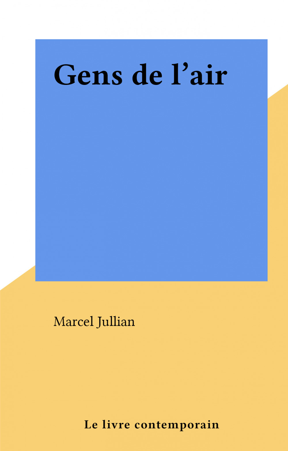 ebook cover of Gens de l'air, by Marcel Jullian