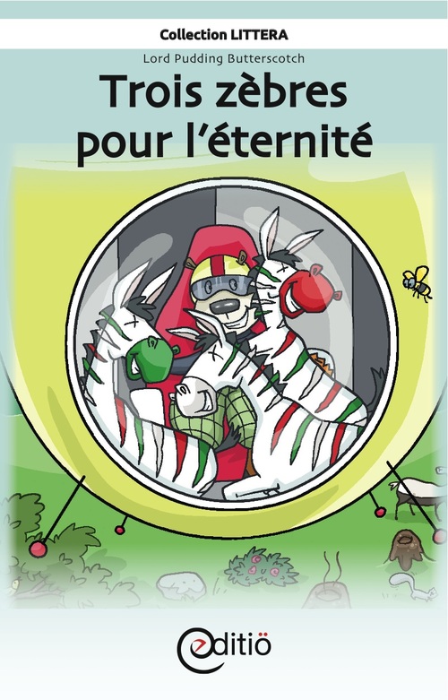 ebook cover of Trois zèbres pour l'éternité, by Martin Poulin