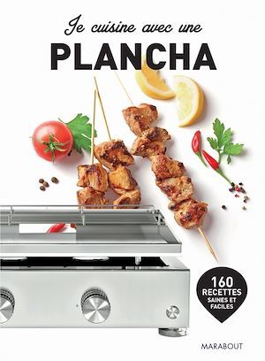 Couverture ebook de Je cuisine avec une plancha, de Sandra Mahut