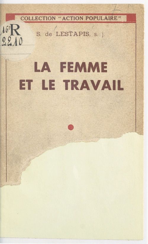 Couverture ebook de La femme et le travail, de Stanislas De Lestapis