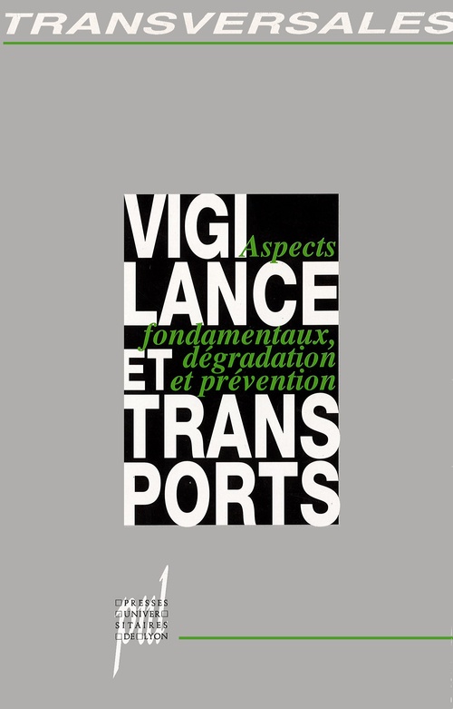 Couverture ebook de Vigilance et transports, de