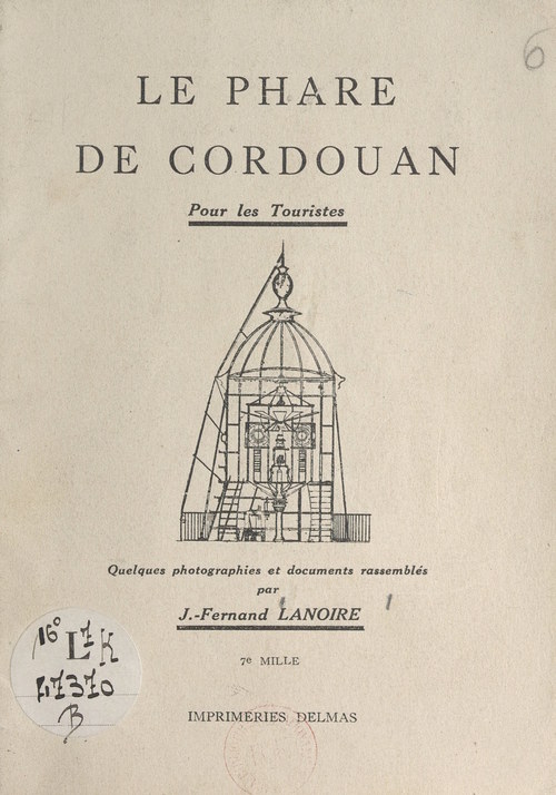 Couverture ebook de Le phare de Cordouan, de J.-Fernand Lanoire