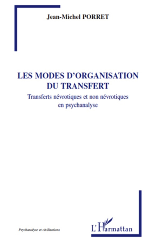 ebook cover of Les modes d'organisation du transfert, by Jean-michel Porret