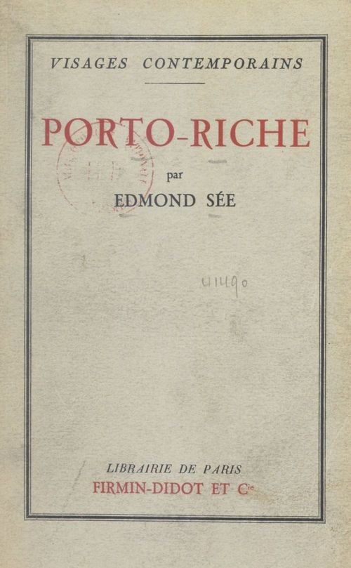 Couverture ebook de Porto-Riche, de Edmond See