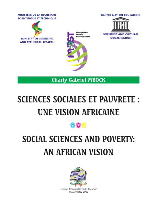 ebook cover of Sciences sociales et pauvreté une vision africaine, by Charly gabriel Mbock