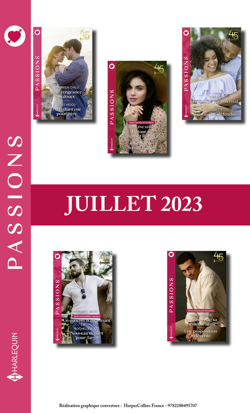 ebook cover of Pack mensuel Passions - 10 romans (Juillet 2023), by Collectif
