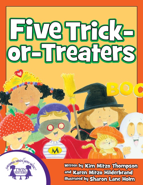 ebook cover of Five Trick-Or-Treaters, by Kim Mitzo Thompson, Karen Mitzo Hilderbrand