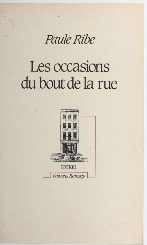 Couverture ebook de Les occasions du bout de la rue, de Paule Ribe