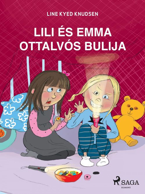 Couverture ebook de Lili és Emma ottalvós bulija, de Line Kyed Knudsen