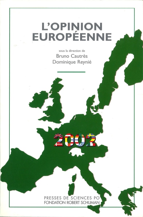 Couverture ebook de L'opinion européenne 2002, de Bruno Cautrès