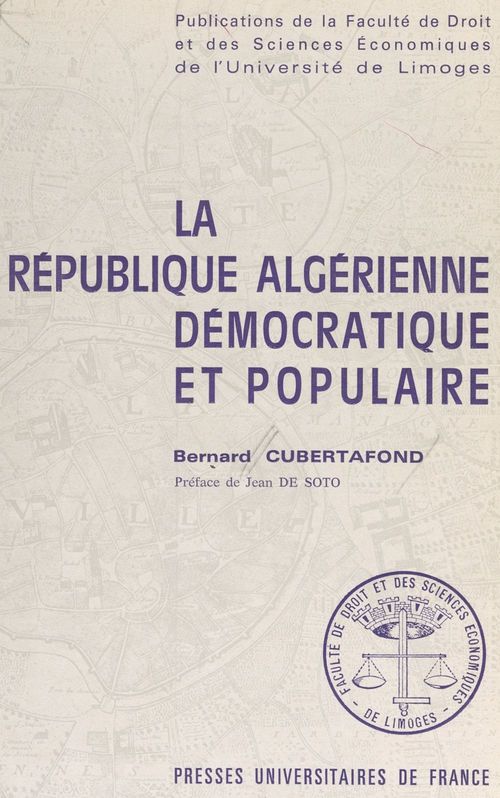 ebook cover of La république algérienne démocratique et populaire, by Bernard Cubertafond
