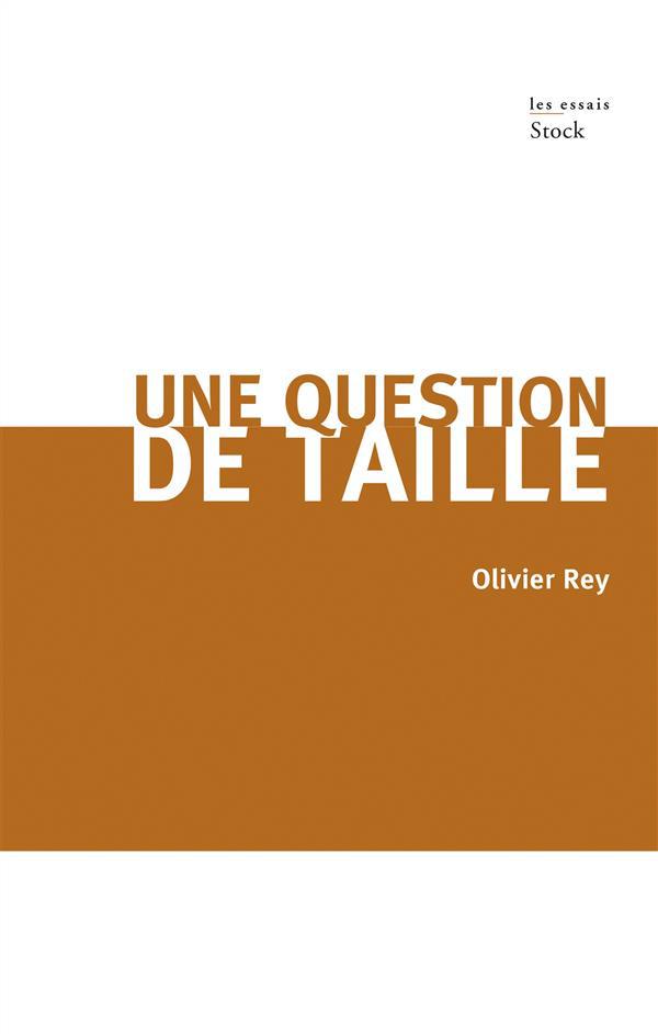 ebook cover of Une question de taille, by Olivier Rey
