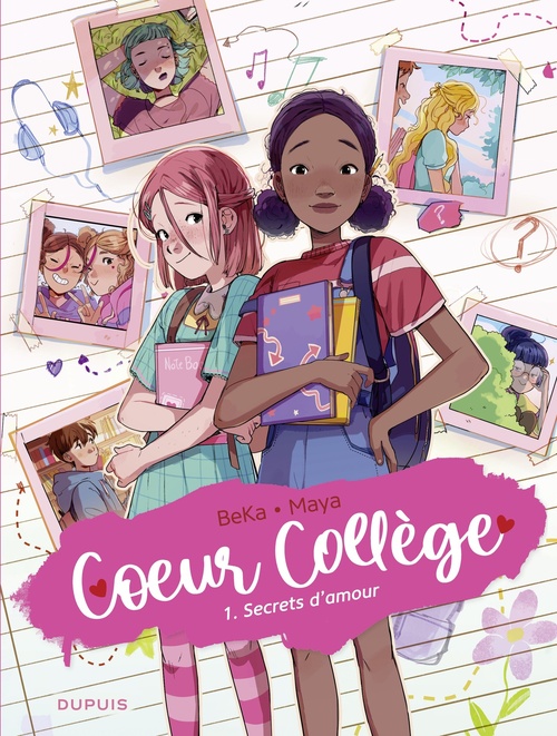 Couverture ebook de Coeur Collège - Tome 1 - Secrets d'amour, de BeKa