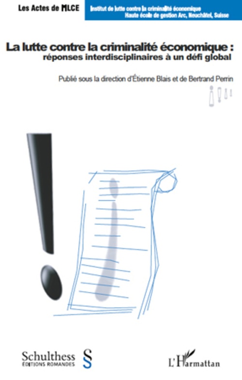 ebook cover of La lutte contre la criminalité économique : réponses interdisciplinaires à un défi global, by Etienne Blais, Bertrand Perrin