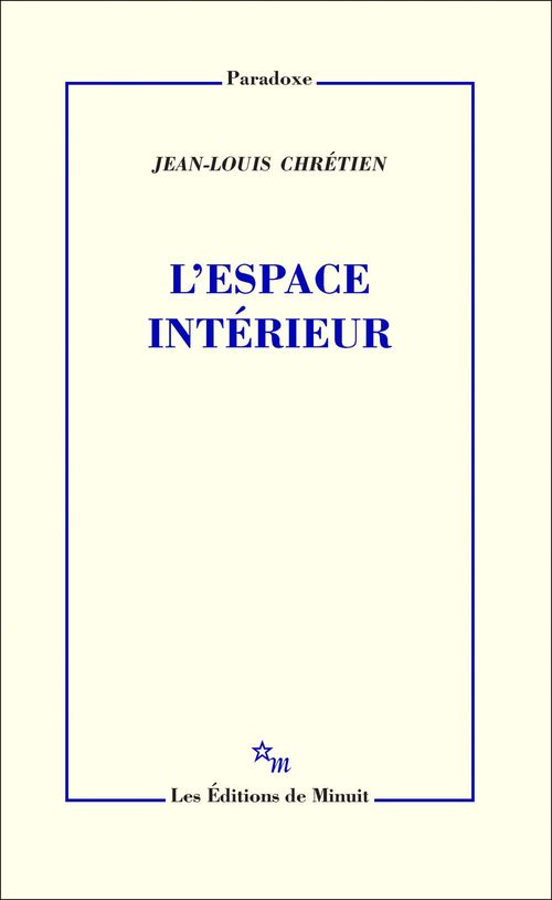 Couverture ebook de L'Espace intérieur, de Jean-Louis Chrétien