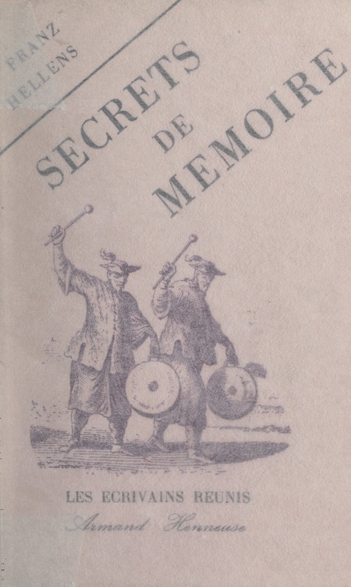 Couverture ebook de Secrets de mémoire, de Franz Hellens