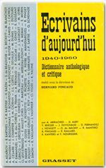 ebook cover of Ecrivains d'aujourd'hui 1940-1960, by Bernard Pingaud