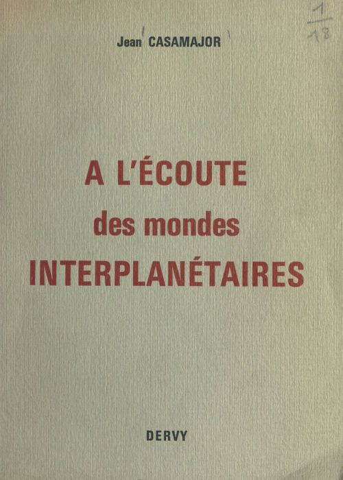 ebook cover of À l'écoute des mondes interplanétaires, by Jean Casamajor