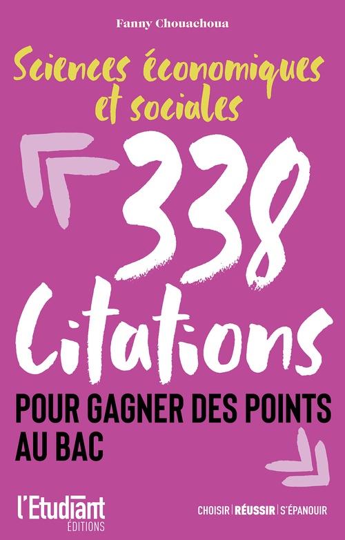 ebook cover of SES - 338 citations pour gagner des points au bac, by Fanny Chouachoua
