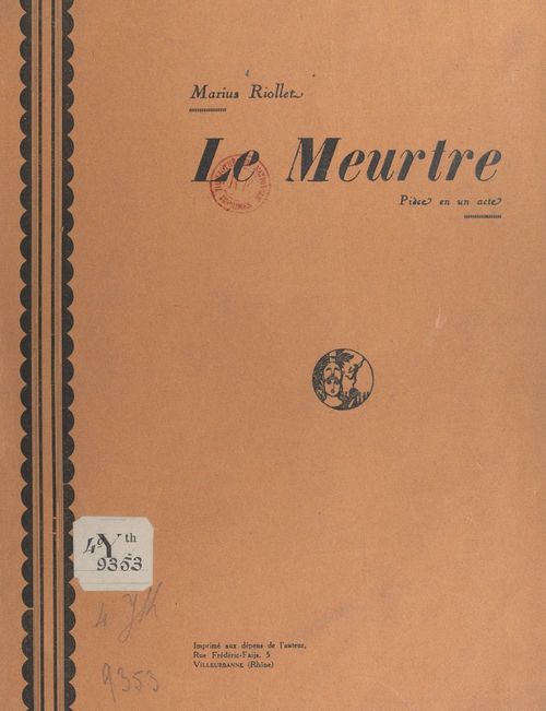 ebook cover of Le meurtre, by Marius Riollet