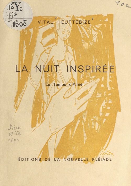 Couverture ebook de La nuit inspirée, de Vital Heurtebize