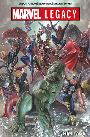 Couverture ebook de Marvel Legacy - Héritage, de Jason Aaron, Robbie Thompson, Mark Bagley, Steve McNiven, Esad Ribic