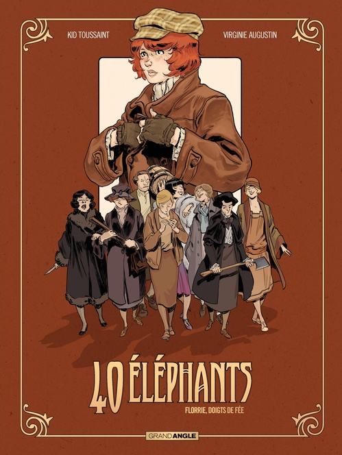 ebook cover of 40 éléphants - Tome 1 - Florrie, Doigts De Fée, by Kid Toussaint, Virginie Augustin