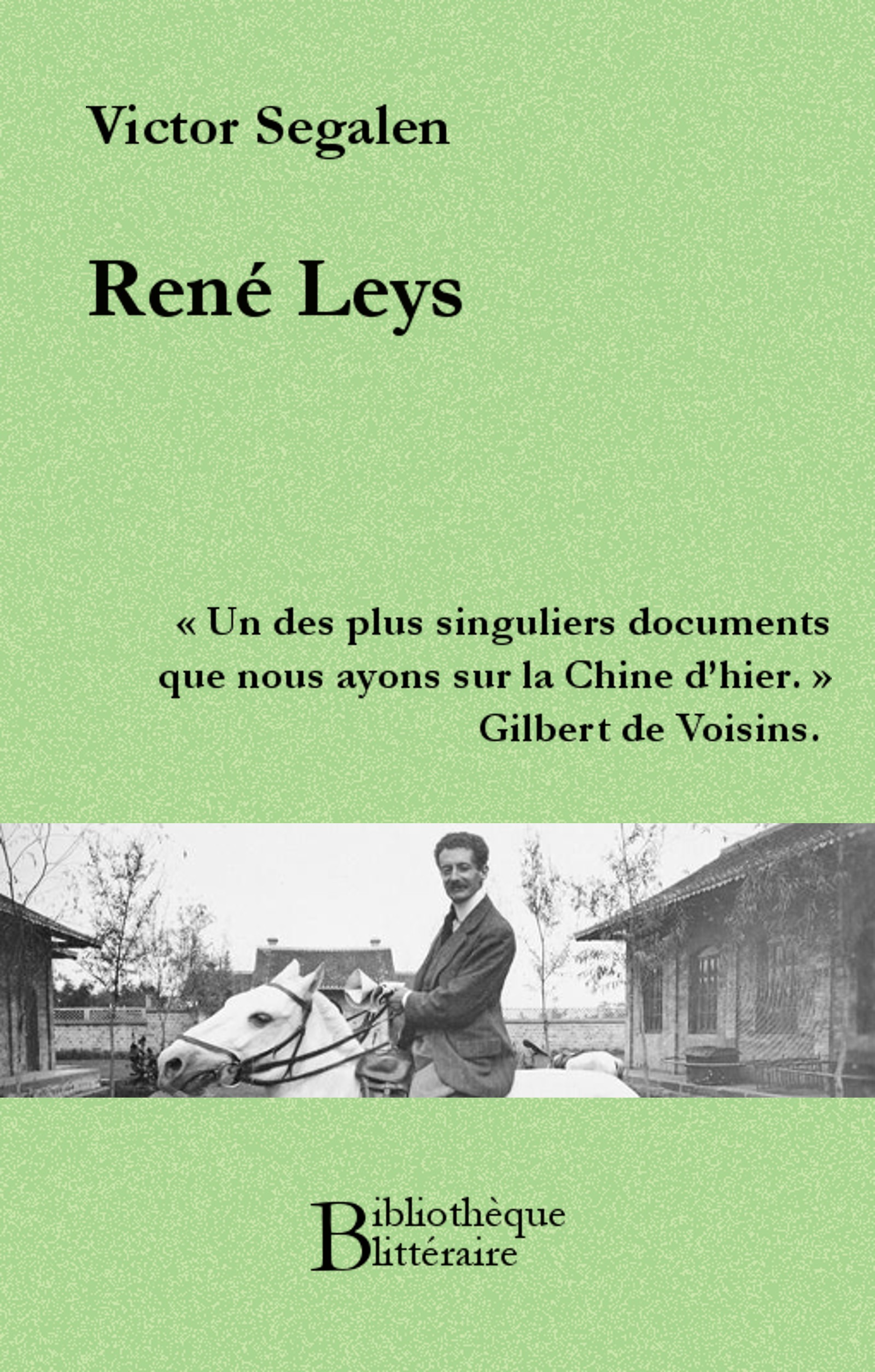 ebook cover of René Leys, by Victor Segalen