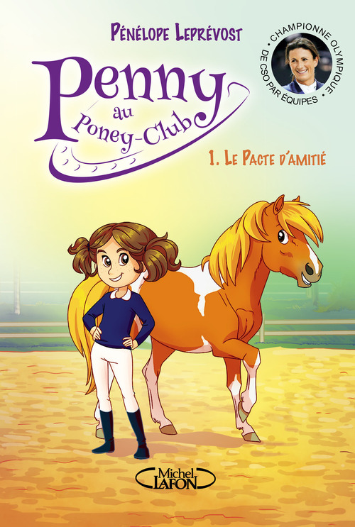 Couverture ebook de Penny au poney-club - Tome 1 Le pacte d'amitié, de Pénélope Leprévost