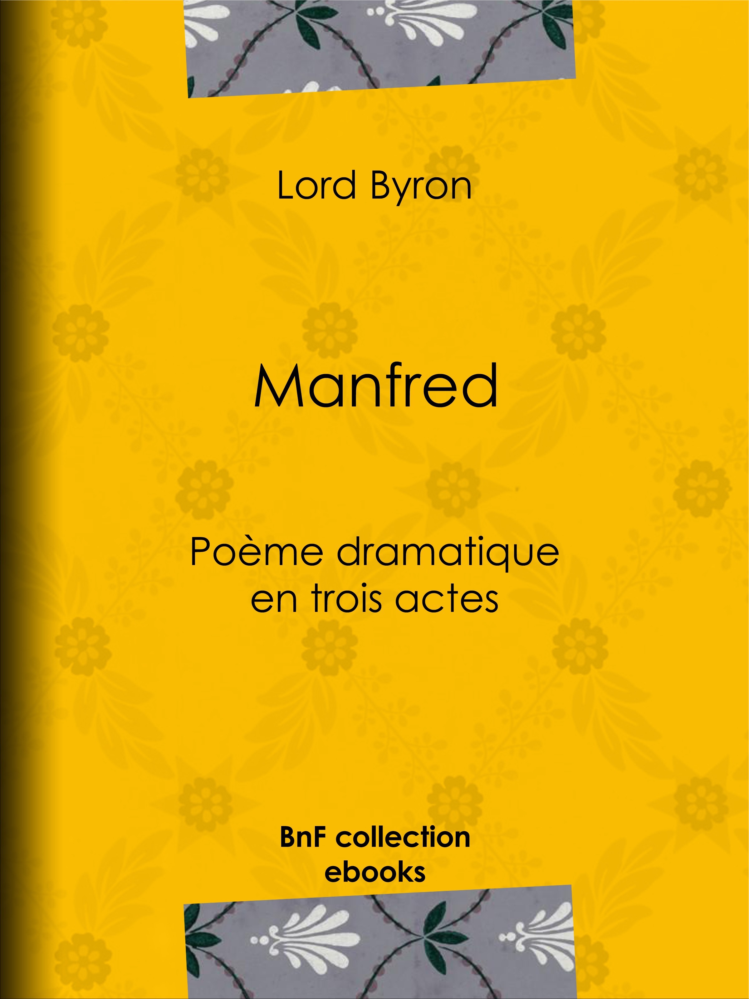 ebook cover of Manfred, by Benjamin Laroche, Lord Byron