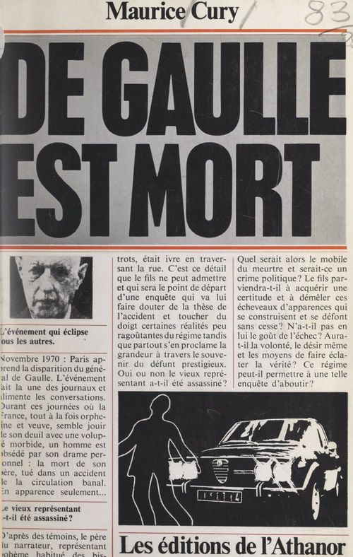 ebook cover of De Gaulle est mort, by Maurice Cury