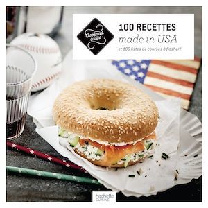 Couverture ebook de 100 recettes made in USA, de Collectif