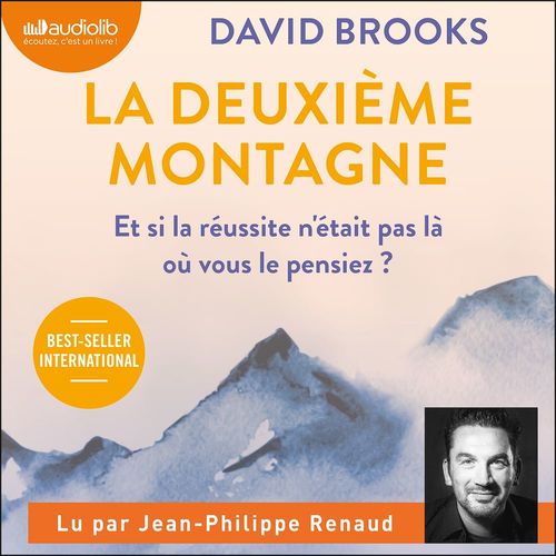 audiobook cover of La deuxième montagne, by David Brooks