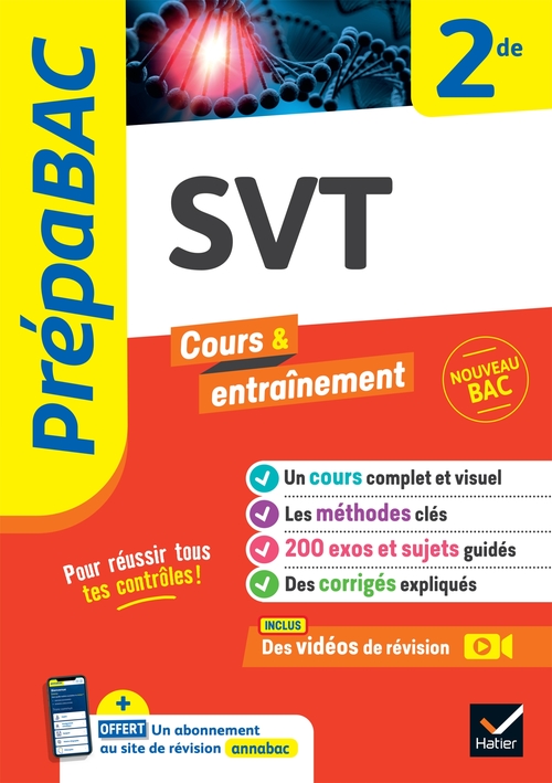 ebook cover of Prépabac - SVT 2de, by Nicolas Ducasse, Benjamin Forichon, Johanna Garcia, Dimitri Garcia, Hervé Mulard, Bruno Vah