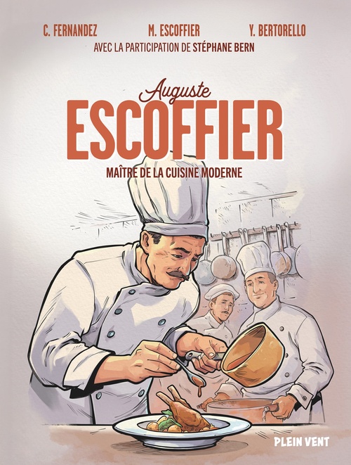 Couverture ebook de Auguste Escoffier, de Cédric Fernandez