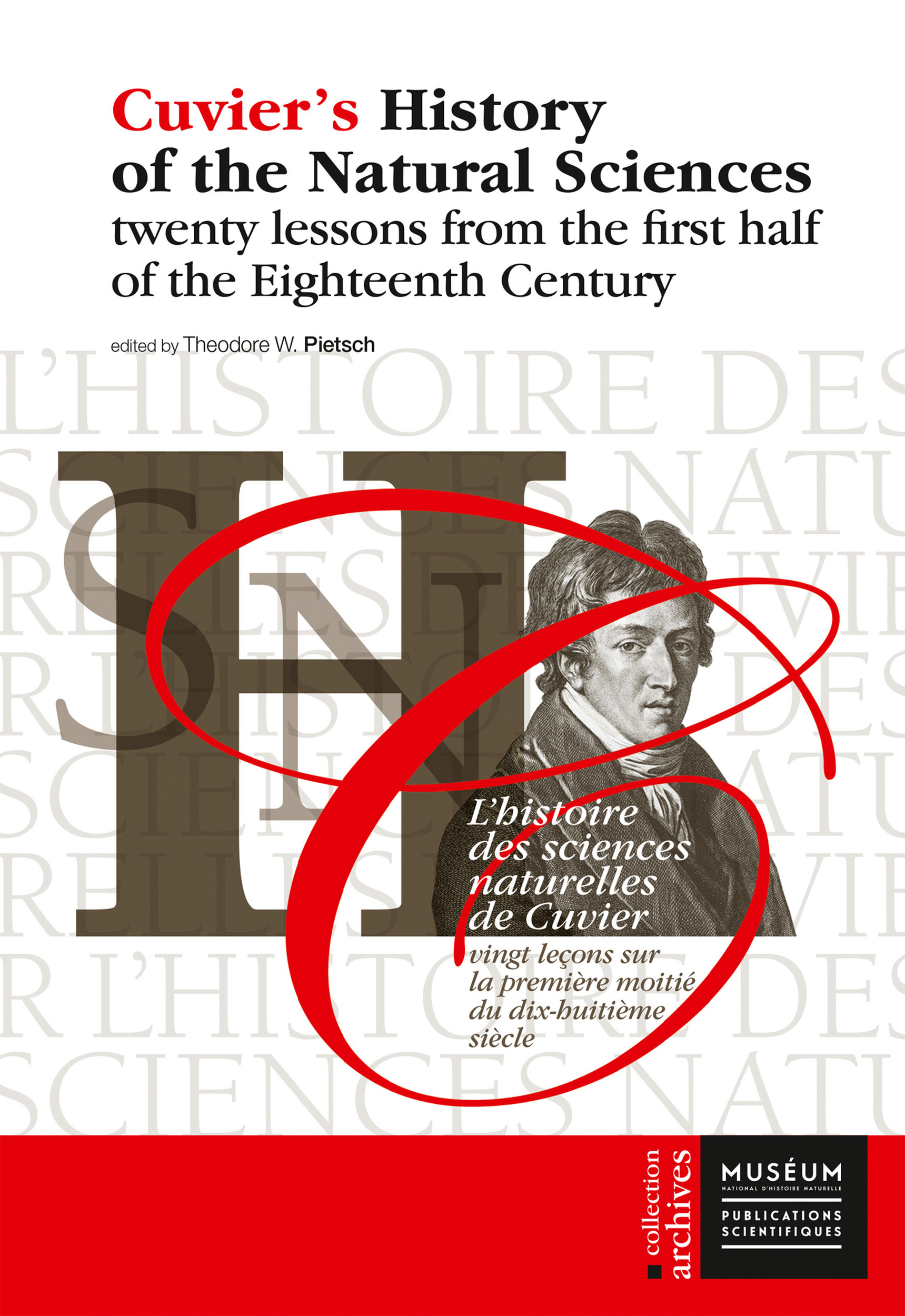 Couverture ebook de Cuvier´s History of the Natural Sciences, de Théodore W. Pietsch