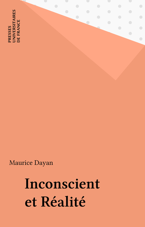 Couverture ebook de Inconscient et Réalité, de Maurice Dayan