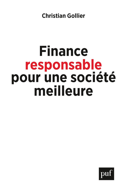 ebook cover of Finance responsable pour une société meilleure, by Christian Gollier