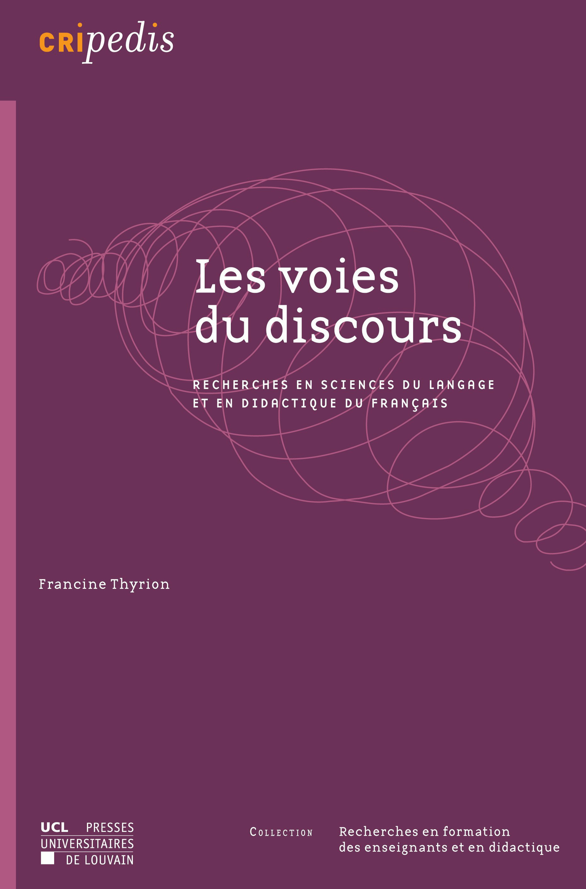 ebook cover of Les voies du discours, by Francine Thyrion