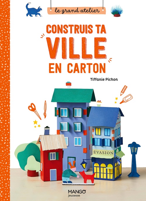 Couverture ebook de Construis ta ville en carton, de Tiffanie Pichon