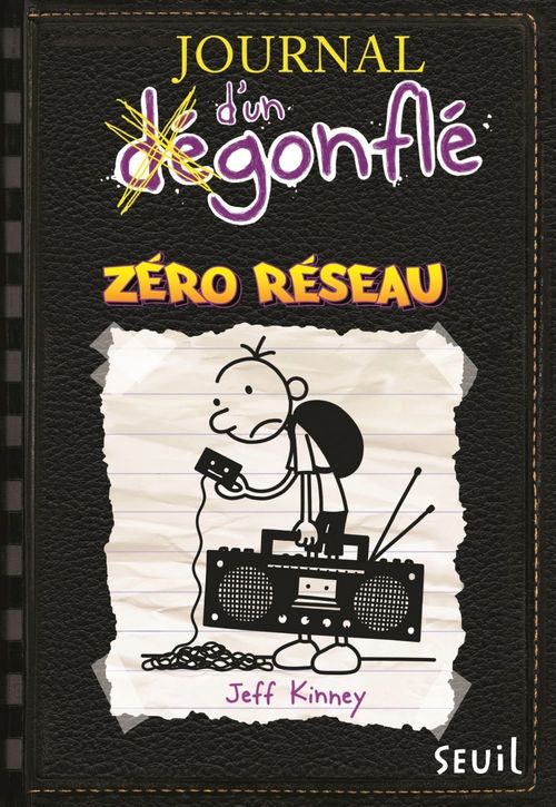 Couverture ebook de Zéro réseau. Journal d'un dégonflé, tome 10, de Jeff Kinney
