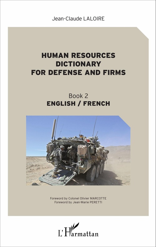 Couverture ebook de Human resources dictionary for defense and firms, de Jean-claude Laloire