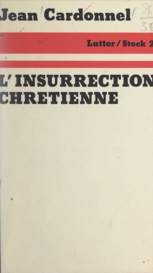 Couverture ebook de L'insurrection chrétienne, de Jean Cardonnel